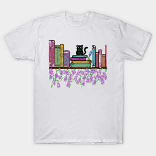 Fanfiction Tropes Bookshelf T-Shirt